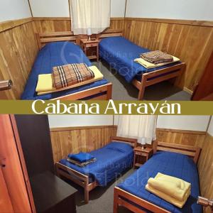 Postel nebo postele na pokoji v ubytování Cabañas El Boldo