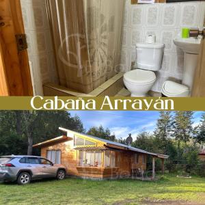 Koupelna v ubytování Cabañas El Boldo