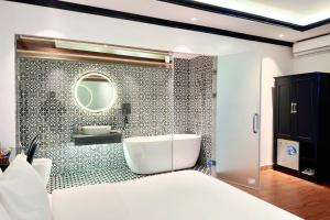 Voodi või voodid majutusasutuse Hoang Gia Hotel Cau Giay toas