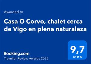 uno screenshot della csa o coya chica center de vico di Casa O Corvo, chalet cerca de Vigo en plena naturaleza a Vilacoba