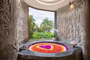 Zahrada ubytování The Alena Resort a Pramana Experience