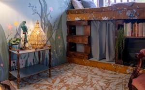 Postel nebo postele na pokoji v ubytování Tiny house Les Nomades