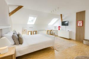 Postel nebo postele na pokoji v ubytování Gasthaus Landbrecht