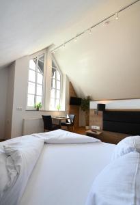 Postel nebo postele na pokoji v ubytování Gasthaus Landbrecht