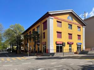 Budova, kde se aparthotel nachází