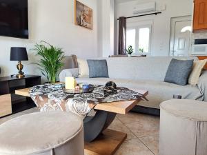 Posezení v ubytování Guest House Alepou Leros