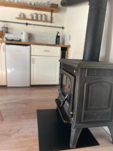 Kuchyň nebo kuchyňský kout v ubytování Apartmán Beskydy Trafika Rožnov pod Radhoštěm