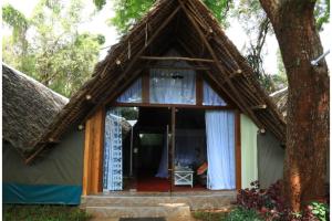 Aed väljaspool majutusasutust The Giraffe Cottages