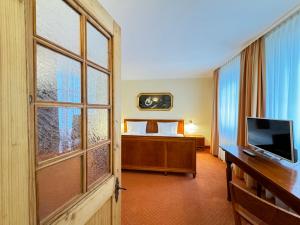 TV a/nebo společenská místnost v ubytování Hotel Haimerlhof
