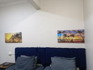 Zona d'estar a New Pyramids hostel