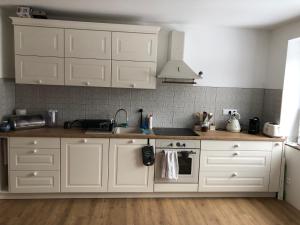 Kuchyň nebo kuchyňský kout v ubytování Apartmány U Malého prince