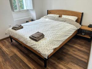 Postel nebo postele na pokoji v ubytování Villa Šoti