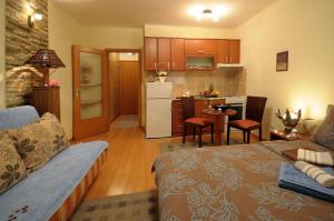 Kuchyň nebo kuchyňský kout v ubytování IWA CENTAR Apartments & Wellness