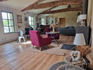 Ruang duduk di B&B Restaurant La Rivière