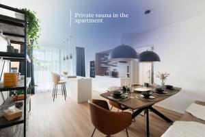 Kuchyň nebo kuchyňský kout v ubytování Endemit Apartment