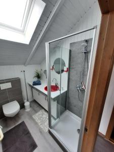 Ein Badezimmer in der Unterkunft Ferienhaus "Sören"