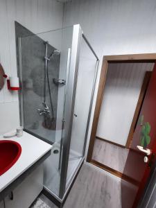 Ein Badezimmer in der Unterkunft Ferienhaus "Sören"