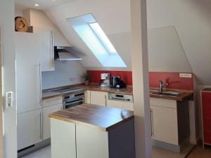 Dapur atau dapur kecil di Ferienwohnung Irslenbach