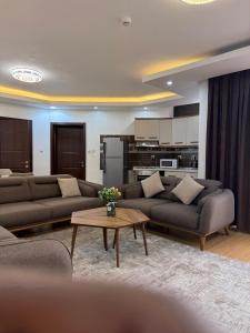 Kuchyň nebo kuchyňský kout v ubytování Cascadia Apartments Kigali
