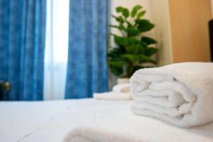 Posteľ alebo postele v izbe v ubytovaní Hotel New Aurora Venice