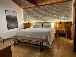 Cama ou camas em um quarto em Eco Resort Hotel Villa São Romão