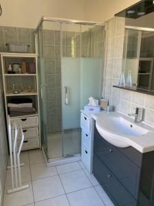 Ένα μπάνιο στο Appartement Vezzani Centre Corse +5 φωτογραφίες