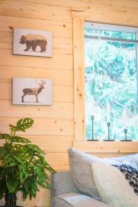 Posezení v ubytování Willow Corner cozy modern tiny home