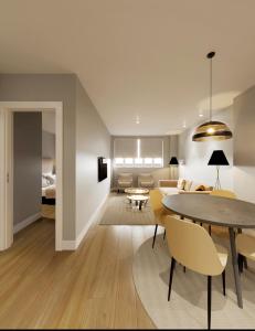 Η κουζίνα ή μικρή κουζίνα στο Apartamentos Ovetum