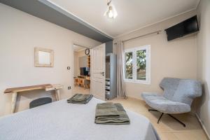 TV a/nebo společenská místnost v ubytování Casa Katrine