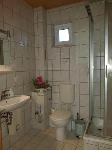 Koupelna v ubytování Ferienhaus Gickelsberg + 2 fotografie