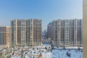 ЖК ESTET, рядом MEGA Alma-Ata om vinteren