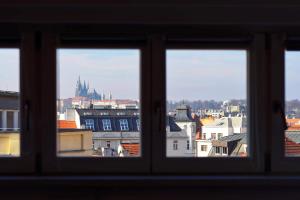 Výhľad na mesto Praha alebo výhľad na mesto priamo z apartmánu