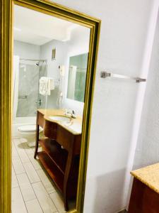 Koupelna v ubytování Vip inn and suites