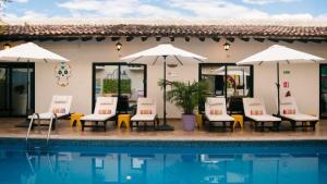 Bazén v ubytování Casa Maria Hotel Boutique & Gallery Adults Only nebo v jeho okolí