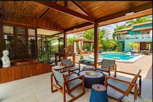 Πισίνα στο ή κοντά στο Casa em Costa do Sauipe para carnaval e temporada