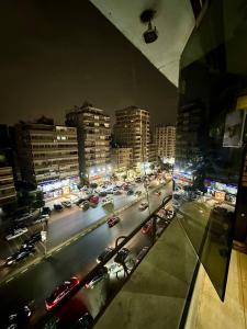 Nespecifikovaný výhled na destinaci Káhira nebo výhled na město při pohledu z ubytování v soukromí