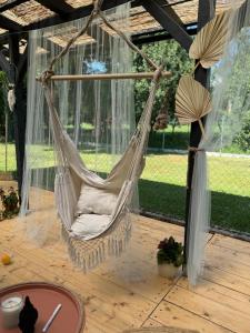 Zahrada ubytování Tiny House v Balijském stylu v srdci Slovácka