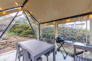 Zahrada ubytování glampark Hinokiyunoyado Nagano