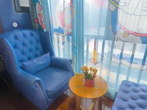 Posezení v ubytování FRAGRANCE House Hanxi Changlong Panyu Wanda Plaza Store