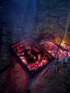 Gril dostupný pro hosty v bed and breakfast