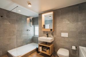 Koupelna v ubytování Hotel Brocco & Posta