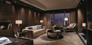 A seating area at The Ritz-Carlton, Hong Kong