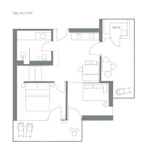 Půdorys ubytování Oberfallerhof Apartment Aui
