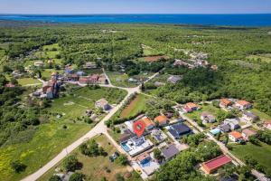 an aerial view of a large estate with houses at Villa Marsel in Mednjan