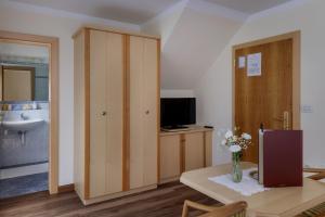 TV a/nebo společenská místnost v ubytování Hotel Garni Alpes
