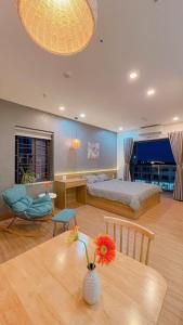 Χώρος καθιστικού στο Reveur Apartment