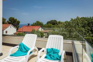 Balkón alebo terasa v ubytovaní Villa Olala - Private Pool, Wonderful Sea View