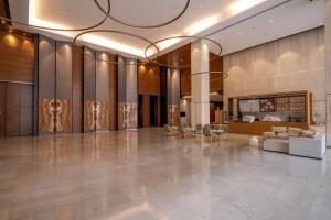 Posezení v ubytování Xicheng International Hotel Guangzhou Sanyuanli Jiangxia Metro Station Branch
