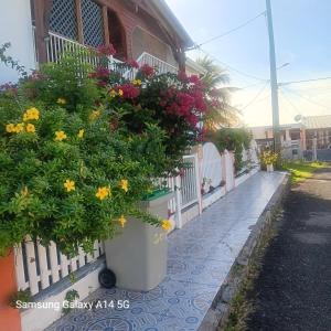 Taman di luar Villa fleurie