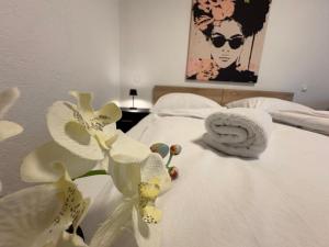 Giường trong phòng chung tại Gasthof Knezevic